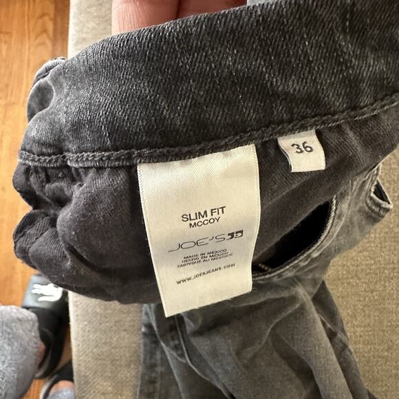 Joe’s Jeans Mens Black 36x32 McCoy Slim fit Great Condition Pre Owned - Picture 6 of 10